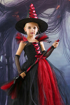 Tulle Witch Dress Kid Halloween Costume