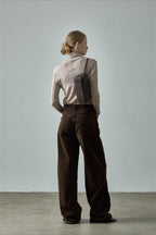 Corduroy High Waist Wide Leg Pants