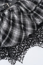 Gothic Plaid Pleated Mini Skirt