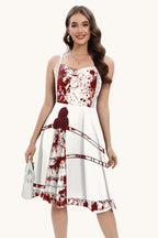 Halloween Bloodstain Digital Print Cami Maxi Dress
