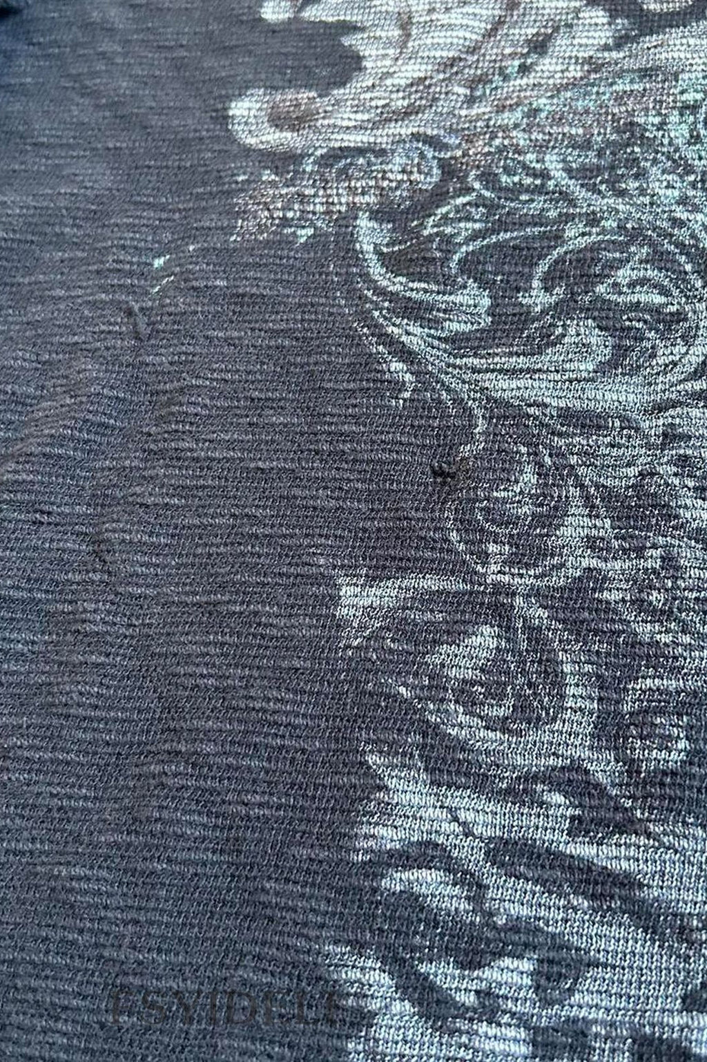 Skull Print Crewneck Long Sleeve T-shirt