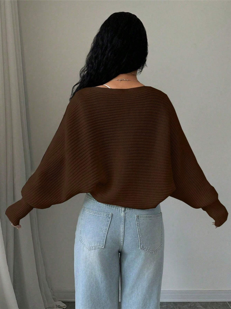 Loose Fit Knit Shrug Cardigan
