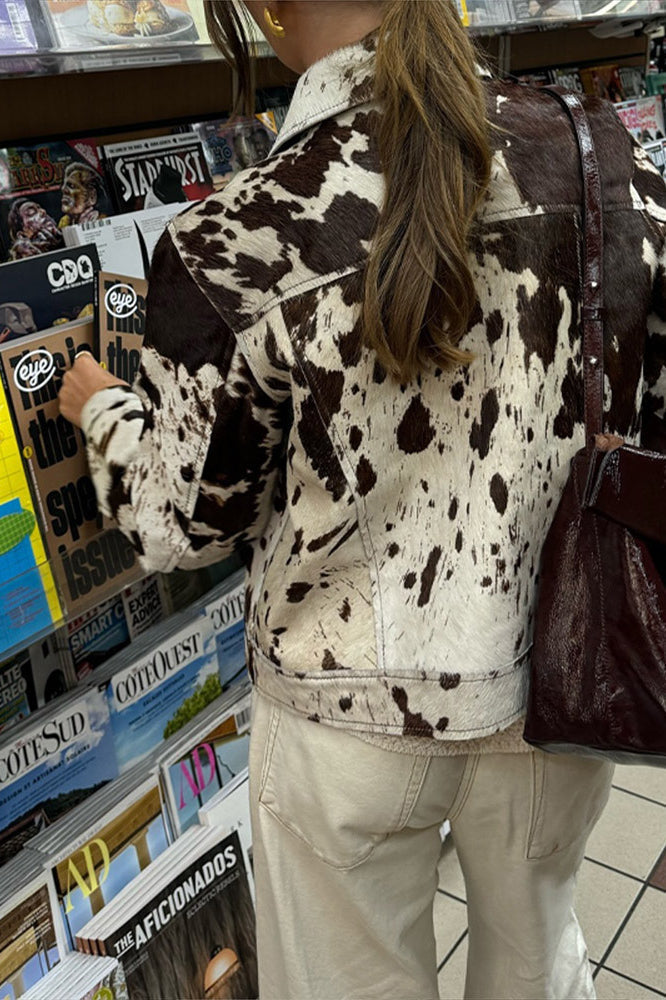 Casual Printed Overshirt Coat