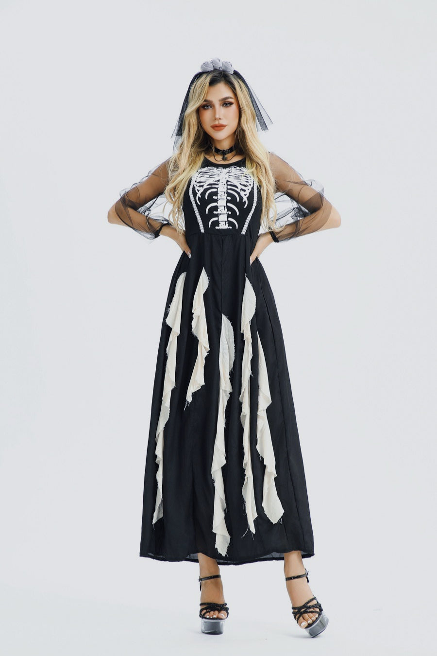 HalloweenGothic Devil Bride Dress