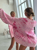 Contrast Letter Knit Pullover Sweater