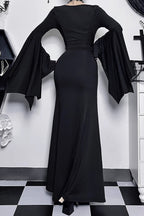 Halloween Gothic Punk Batwing Mermaid Dress