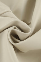 Khaki PU Leather High Waist Split Midi Skirt