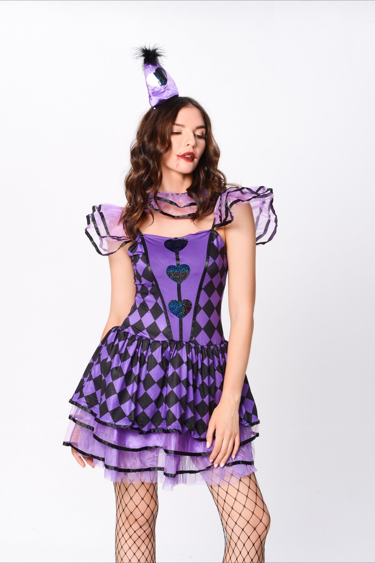 Vampire Circus Clown Halloween Costume