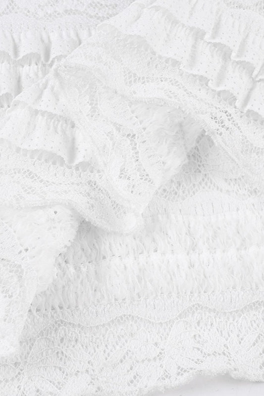 See-Through Lace Mesh Skirt