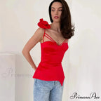 3D Blooming Fringe Crop Top