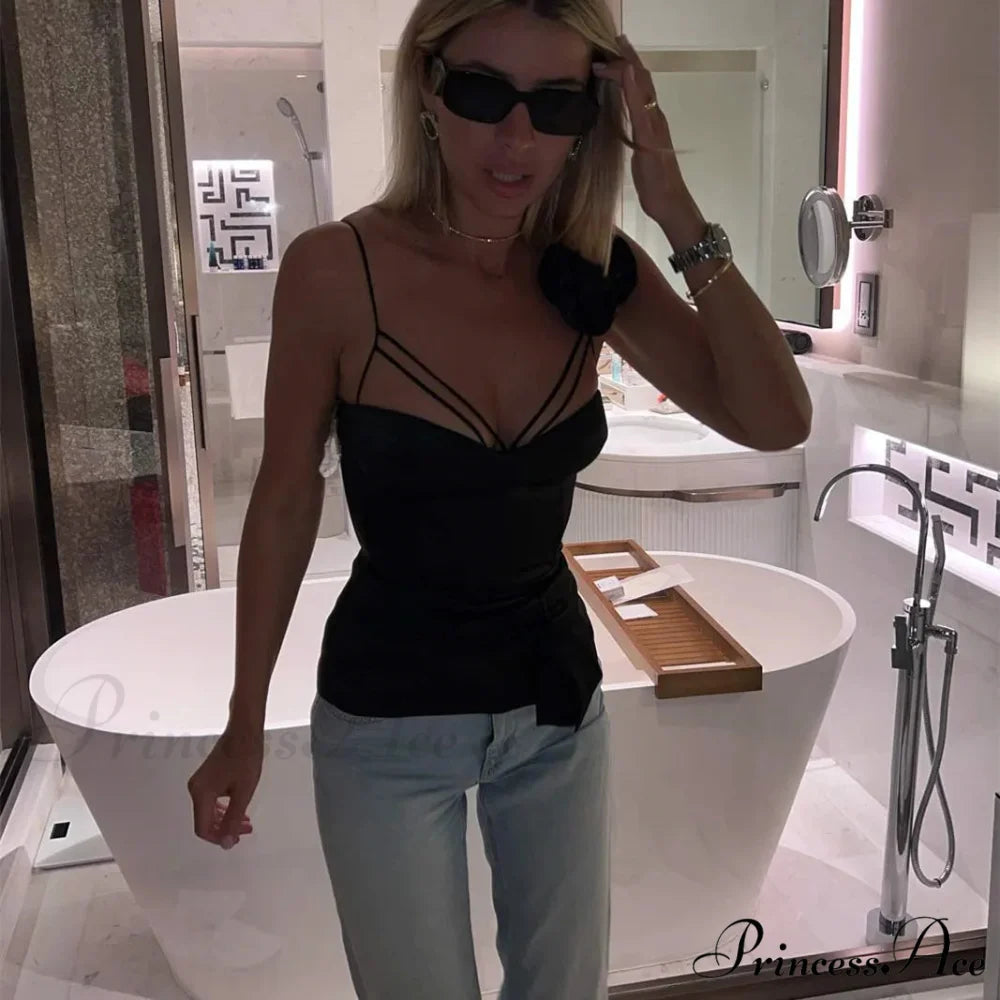 3D Blooming Fringe Crop Top