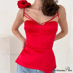 3D Blooming Fringe Crop Top