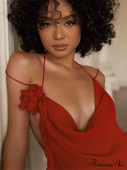 3D Blossom Spaghetti Mini Dress