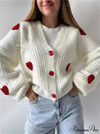 3D Heart Patchwork Valentine's Day Sweater