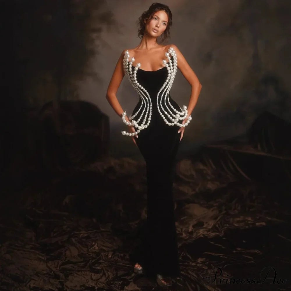 3D Shiny Strapless Bandage Prom Dress