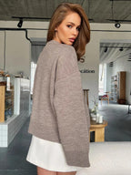 V-Neck Pocket Knit Cardigan