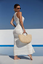 Sexy Hollow Back Beach Boho Dress