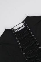 Reversible Tie Bodycon Mini Dress