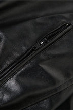 Trendy Cropped Moto Hoodie Coat