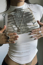 Skeleton Print Slim Fit T-shirt