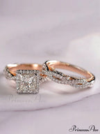3pcs/set Cubic Zirconia Decor Ring