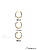 3pcs/set Fashion Zinc Alloy Textured Earrings