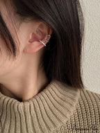 3pcs/set Fashion Zinc Alloy Textured Earrings