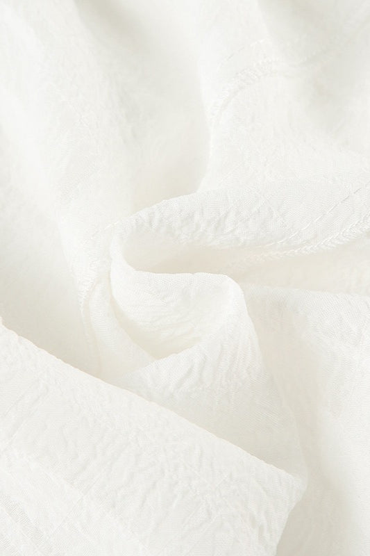 Textured Patchwork Low Waist A-Line Skirt