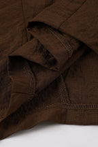 Solid Color Irregular Hem Maxi Skirt