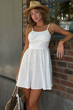 A Line Backless Boho Dress