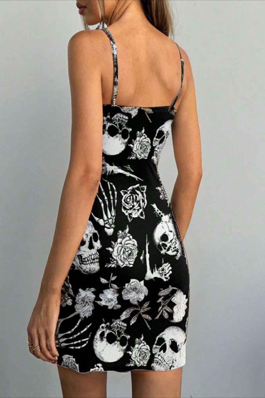 Printed Sleeveless Mini Dress