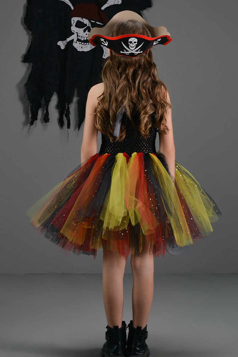 Pirate Girl Tutu Dress Kid Halloween Costume