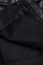 Zip-Up Faux Leather Coat