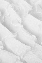 Lace Appliqué Asymmetrical Mini Skirt