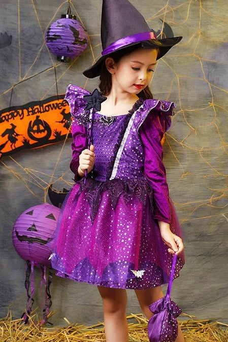 Witch Princess Dress Kid Halloween Costume