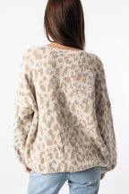 Loose Fit Colorblock Cardigan