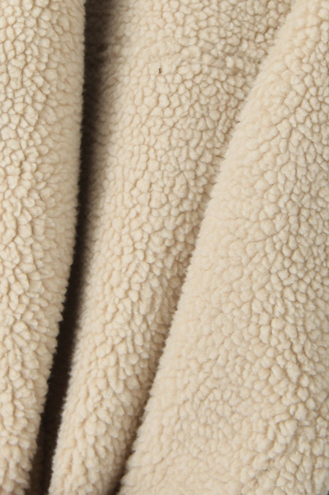 Vintage Patchwork Faux Suede Lapel Long Coat