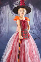 Colorful Witch Tutu Kid Halloween Costume