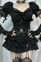 Punk Style High Waist Skirt