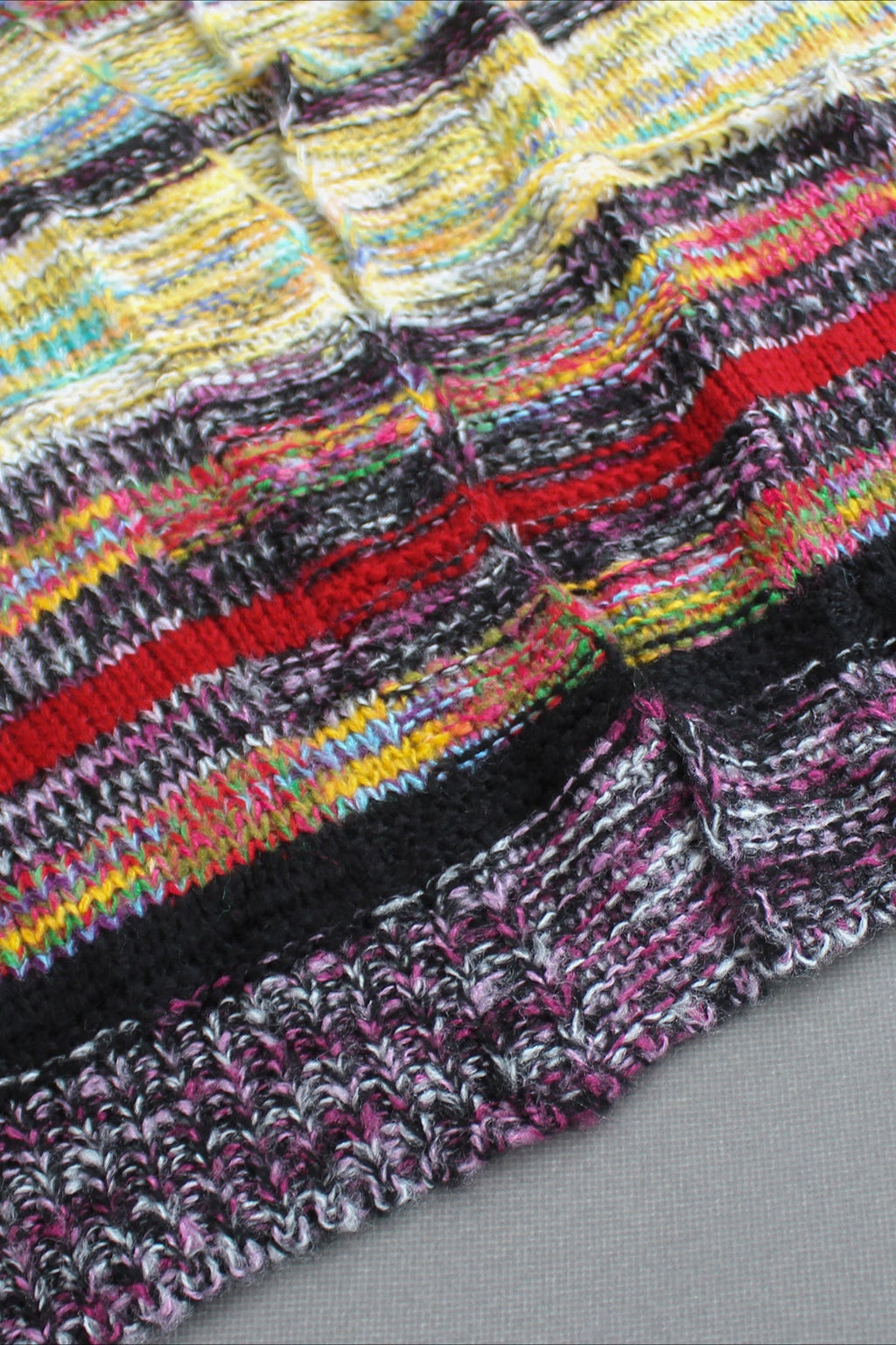 Vintage Striped Long Sleeve Knit Cardigan