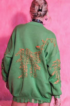 Casual Distressed Long Sleeve Blouse