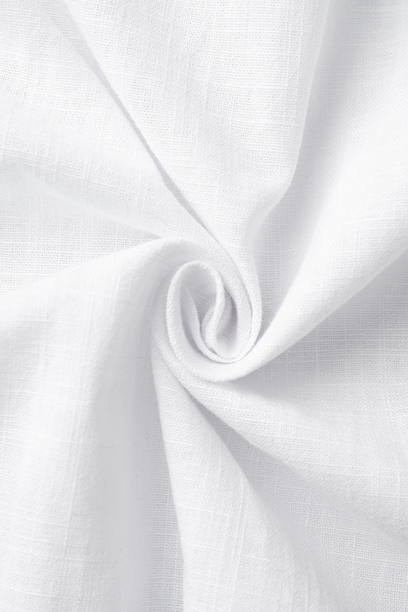 Casual Loose Fit Solid Color Blouse