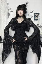 Gothic Lace Asymmetrical Knit Top