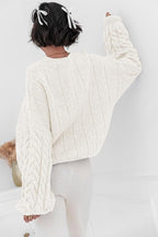 Vintage Chunky Knit Cable Sweater