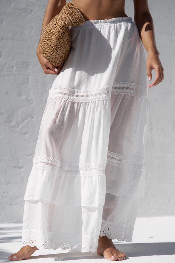 French Style White Ballerina Puff Skirt