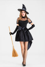 Black Witch Tailcoat Halloween Costume