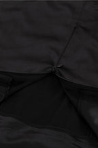 Lace Trim Ruched Patchwork Skirt