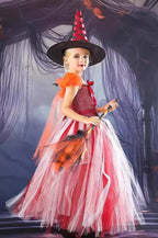 Witch Tulle Gown Kid Halloween Costume