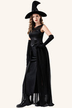 Black Vampire Witch Cosplay Stage Performance Maxi Dress