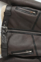 Vintage Sherpa Lapel Short Coat